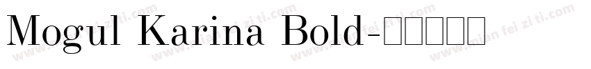 Mogul Karina Bold字体转换
